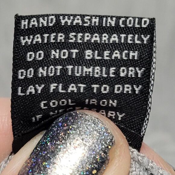 Motive Women's Medium Grey Ribbed Fitted Dressy Chic Casual Buckle Sweater - Picture 8 of 8